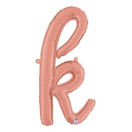 Bildspel - Bokstavsballong Script Roséguld