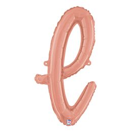 Bildspel - Bokstavsballong Script Roséguld