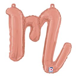 Bildspel - Bokstavsballong Script Roséguld