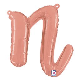 Bildspel - Bokstavsballong Script Roséguld