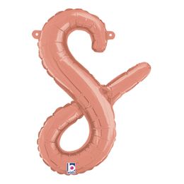 Bildspel - Bokstavsballong Script Roséguld