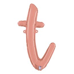 Bildspel - Bokstavsballong Script Roséguld