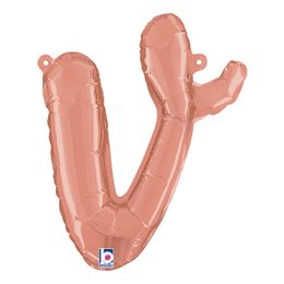 Bildspel - Bokstavsballong Script Roséguld