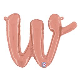 Bildspel - Bokstavsballong Script Roséguld