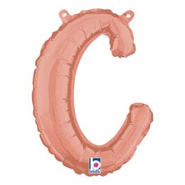 Bildspel - Bokstavsballong Script Roséguld