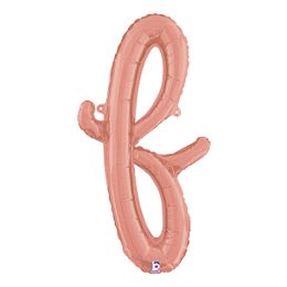 Bildspel - Bokstavsballong Script Roséguld