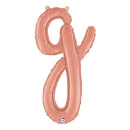 Bildspel - Bokstavsballong Script Roséguld