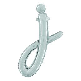 Bildspel - Bokstavsballong Script Silver