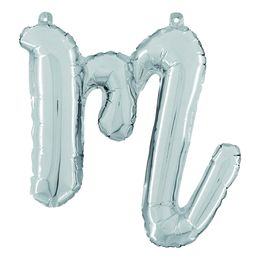 Bildspel - Bokstavsballong Script Silver