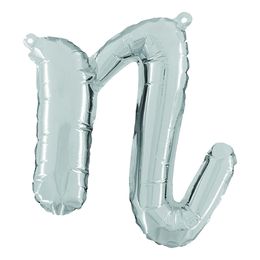 Bildspel - Bokstavsballong Script Silver