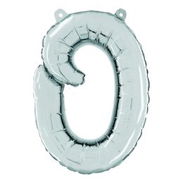 Bildspel - Bokstavsballong Script Silver