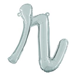 Bildspel - Bokstavsballong Script Silver