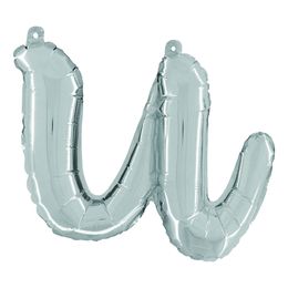 Bildspel - Bokstavsballong Script Silver