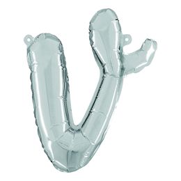 Bildspel - Bokstavsballong Script Silver