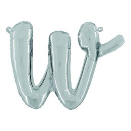 Bildspel - Bokstavsballong Script Silver