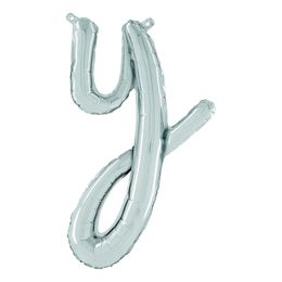 Bildspel - Bokstavsballong Script Silver