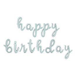 Bildspel - Bokstavsballong Script Silver