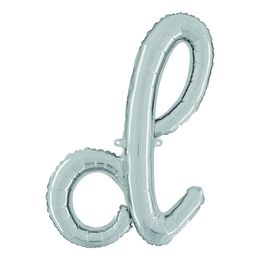 Bildspel - Bokstavsballong Script Silver