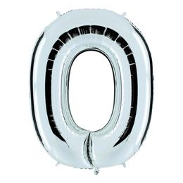 Bildspel - Bokstavsballong Silver Metallic