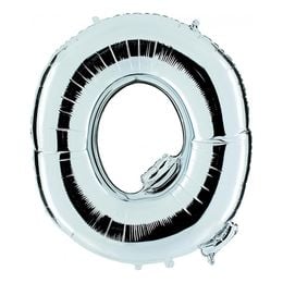 Bildspel - Bokstavsballong Silver Metallic