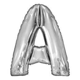 Bildspel - Bokstavsballong Silver Metallic