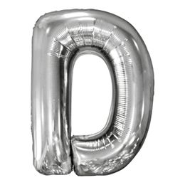 Bildspel - Bokstavsballong Silver Metallic