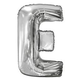 Bildspel - Bokstavsballong Silver Metallic