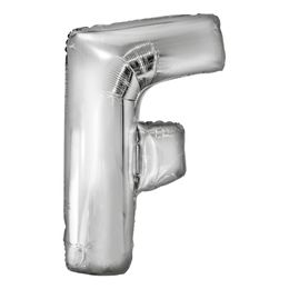 Bildspel - Bokstavsballong Silver Metallic