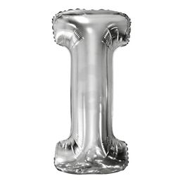 Bildspel - Bokstavsballong Silver Metallic