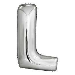 Bildspel - Bokstavsballong Silver Metallic