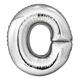 Bildspel - Bokstavsballong Silver Metallic