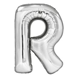 Bildspel - Bokstavsballong Silver Metallic