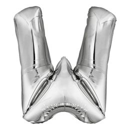 Bildspel - Bokstavsballong Silver Metallic