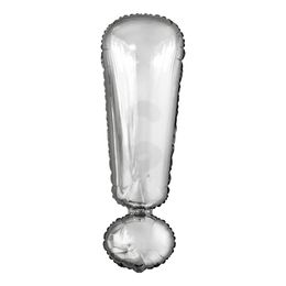 Bildspel - Bokstavsballong Silver Metallic