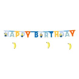 Bokstavsgirlang Happy Birthday Minions