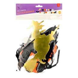 Lysbildefremvisning - Bogstavsguirlande Happy Halloween