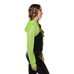 Bildspel - Bolero Fishnet UV Neongrön