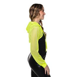 Bildspel - Bolero Fishnet UV Neongul