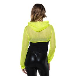 Bildspel - Bolero Fishnet UV Neongul