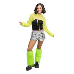 Bildspel - Bolero Fishnet UV Neongul