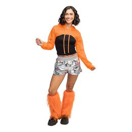 Bildspel - Bolero Fishnet UV Neonorange