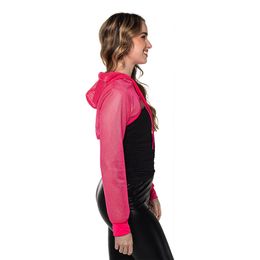 Bildspel - Bolero Fishnet UV Neonrosa