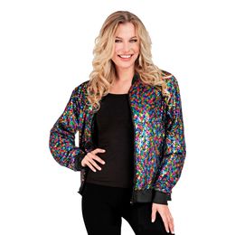 Bildspel - Bomberjacka Flerfärgad med Paljetter