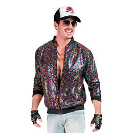 Bildspel - Bomberjacka Flerfärgad med Paljetter