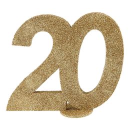 Bordsdekoration 20 Glitter Guld