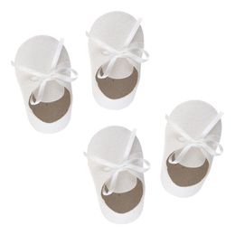 Bordsdekoration Baby Skor Vita