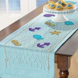 Bildspel - Bordsdekoration Fisknät Sjöjungfru