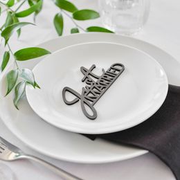 Diaesitys - Pöytäkoriste Just Married Musta