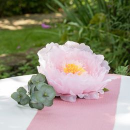 Bildspel - Bordsdekoration Pion Rosa