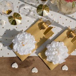 Bildspel - Bordsdekoration Pion Vit